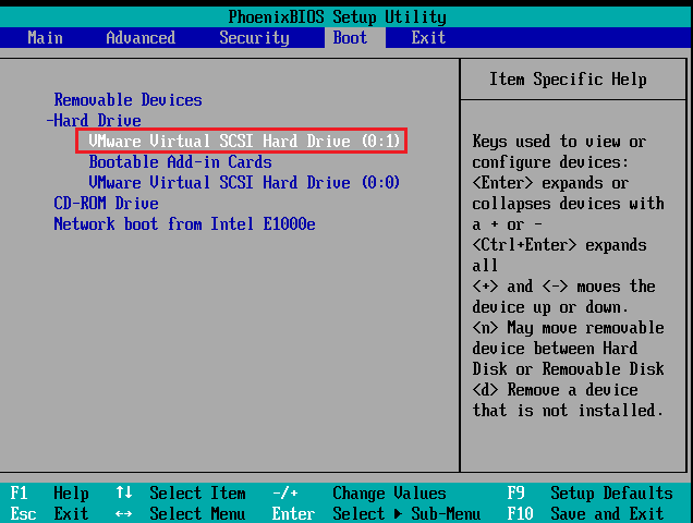 VM虚拟机提示Network boot from Intel E1000e错误的